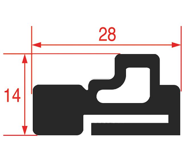 Profilo Guarnizione Carrello 201-202 – Genuine Part 7108395