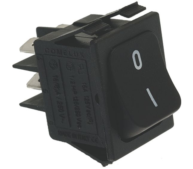 Bipolar Switch Black 10A 250V – Genuine Part 10748337