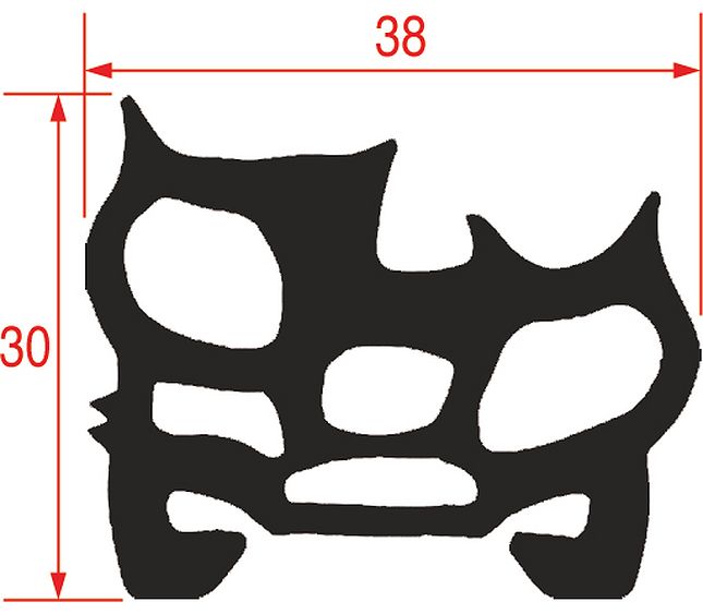 Gasket for Oven Door Retainer 700 mm – Genuine Part 3786596