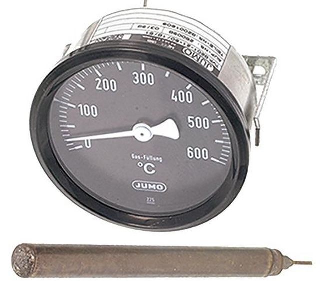 Black Telethermometer Ø 60 mm 0-600°C – Genuine Part 3441050