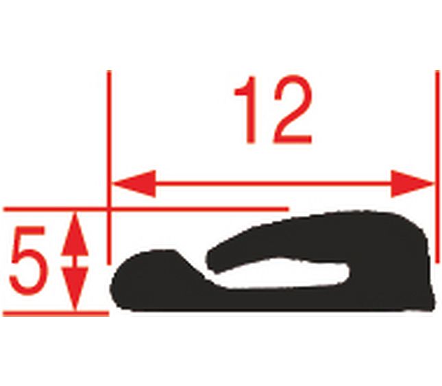 Lateral Gasket for Oven Glass 1210 mm – Genuine Part 3786109