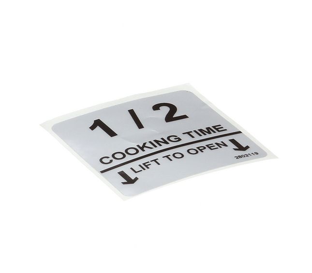 Label 1/2 Cooktime – Genuine Part WB141760