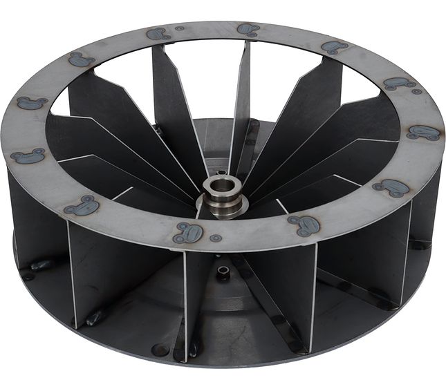 Fan D350 H106,5 12 Blades Fe Thickness 1,5 Disc Thickness 3 Bolted Hub – Genuine Part 5178333