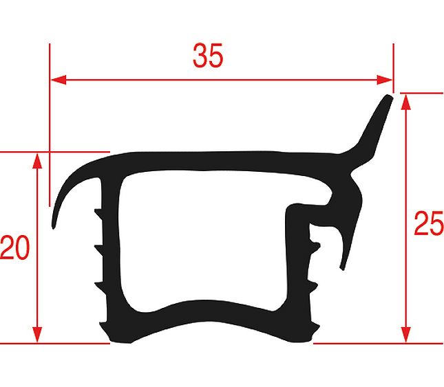 Carriage Stop Gasket 665x160 mm – Genuine Part 3786470