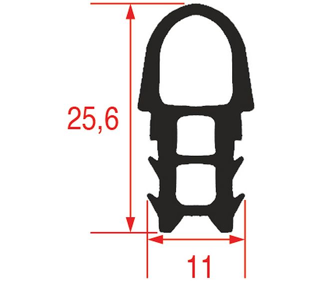 Gasket for Oven Door - 24 M – Genuine Part 3286004