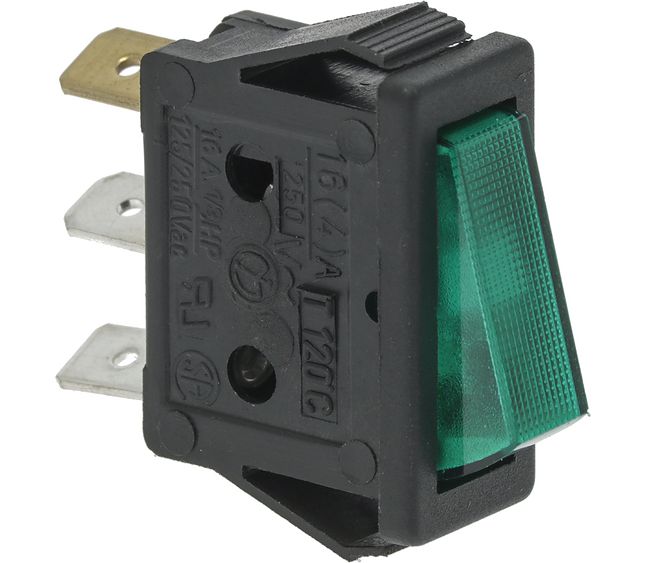 Switch 1-POLE Green 16A 250V – Genuine Part 3319967