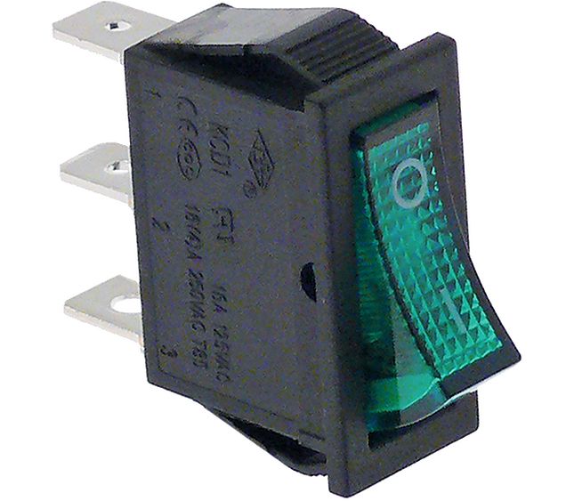 Switch 1-POLE Green 16A 250V – Genuine Part 1319203