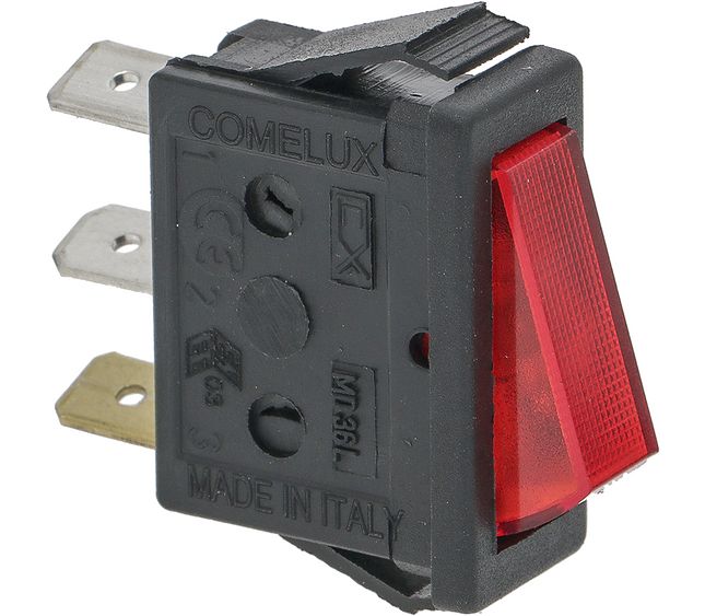 Switch 1-POLE Red 16A 250V – Genuine Part 3319969