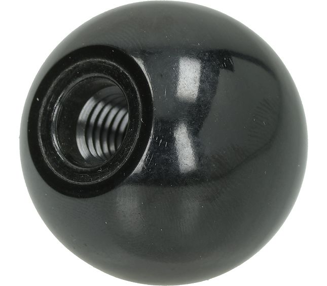 Round Black Knob Ø 35 mm Pitch M10 – Genuine Part 3241570