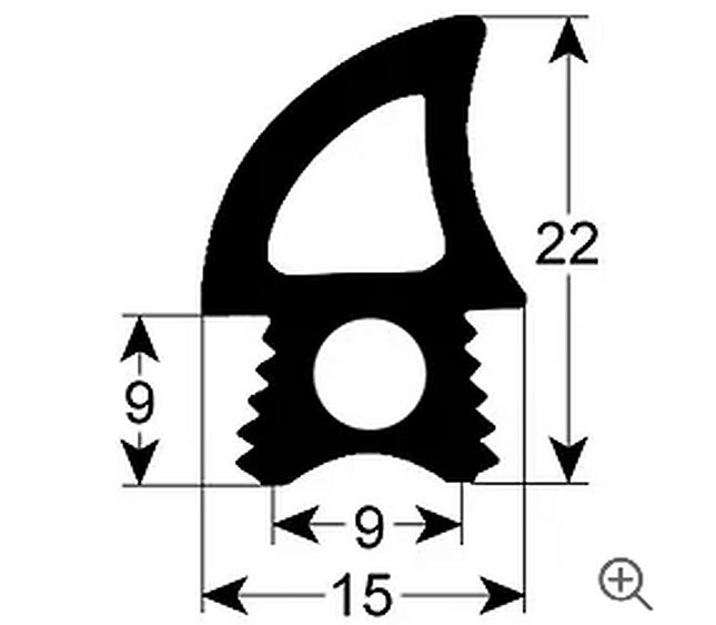 Gasket for Oven Door 2200 mm – Genuine Part 5088364