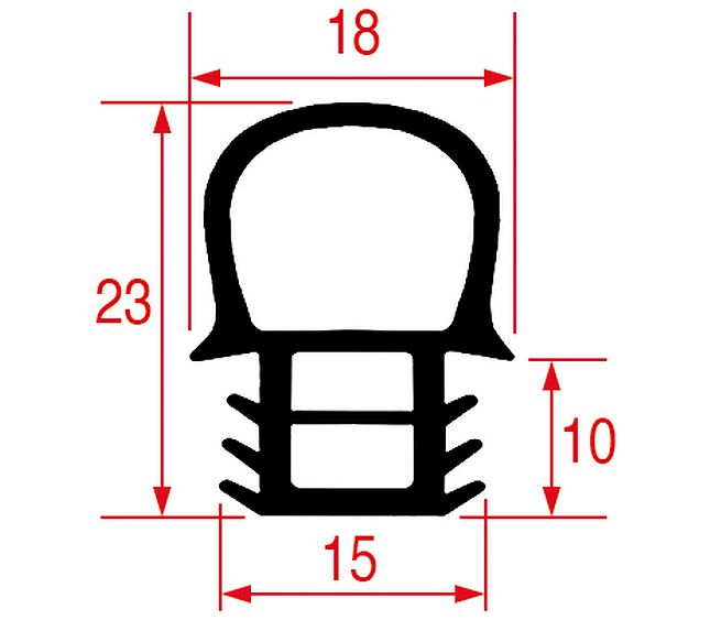 Door Gasket 1520x590 mm – Genuine Part 5052005