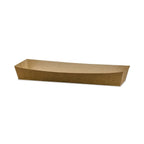 Vegware Kraft hot dog / baguette tray
