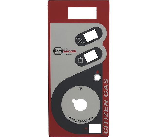 Control Plate Grey-Red 340x150 mm – Genuine Part 3399145