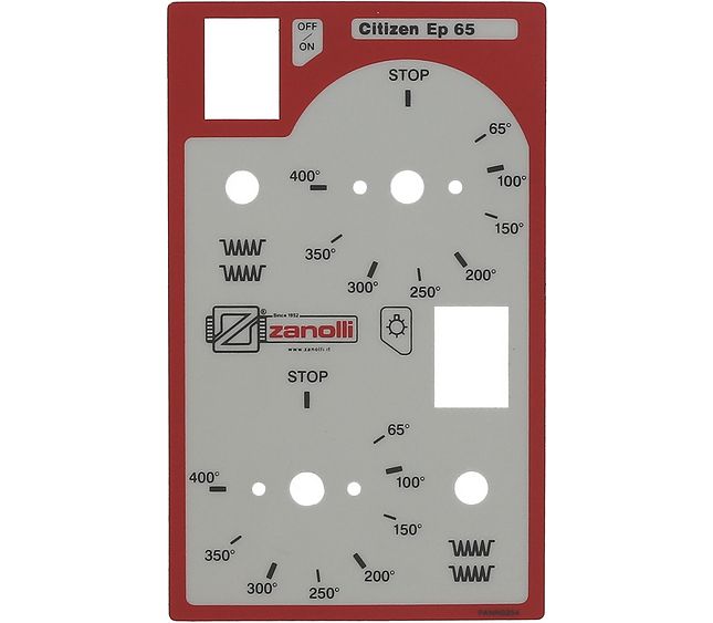 Plate Mechanical Grey-Red 185x113 mm – Genuine Part 3399146