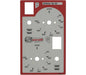 Plate Mechanical Grey-Red 185x113 mm – Genuine Part 3399146