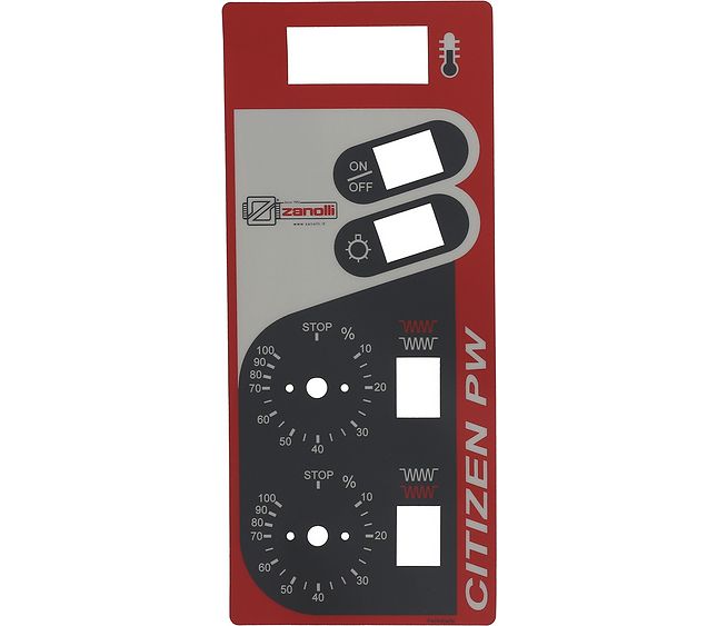 Plate Mechanical Grey-Red 315x135 mm – Genuine Part 3399149