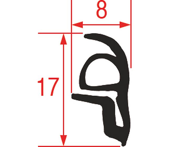 Oven Door Gasket 1290 mm – Genuine Part 3786481