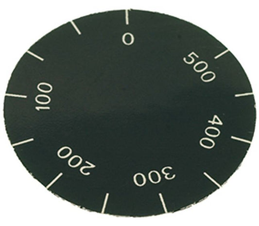 0÷500°C Knob Label – Genuine Part 3241556