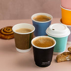 Vegware 10oz / 320ml brown kraft double wall hot cup, 89-Series