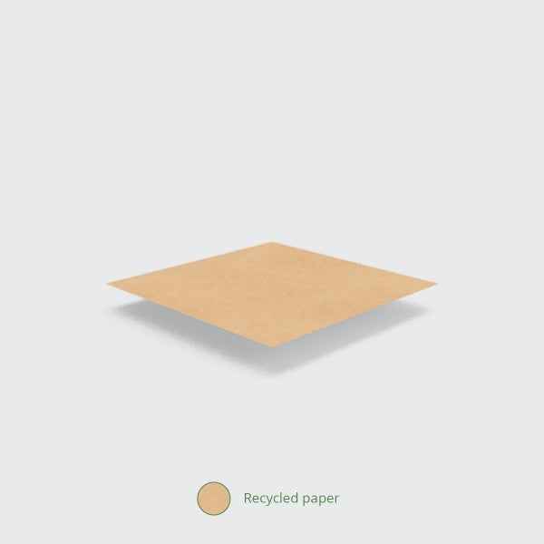 Vegware 8.5 x 8.5in / 215 x 215mm recycled kraft flat bag