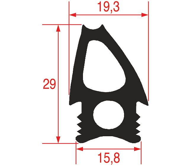 Gasket for Oven Door 690x630 mm – Genuine Part 5057446