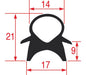 Gasket for Oven Door 410x330 mm – Genuine Part 3786096