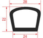 Oven Door Gasket – Genuine Part 3786305