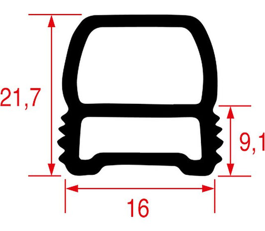 Oven Door Seal 627X1321 mm. – Genuine Part 3186382