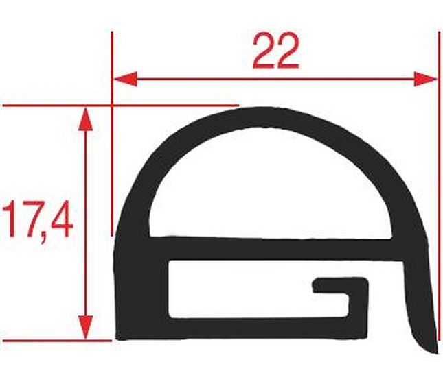 Gasket for Oven Door 650x470 mm – Genuine Part 3186321