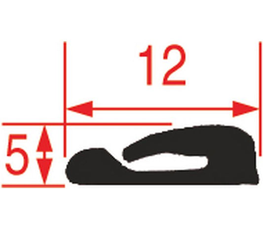 Lateral Gasket for Oven Glass 1210 mm – Genuine Part 3786109