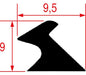 Internal Gasket for Oven Glass 3000 mm – Genuine Part 5040251