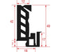 Profil Gasket 49 X 26,5 - 645 mm – Genuine Part 5070573