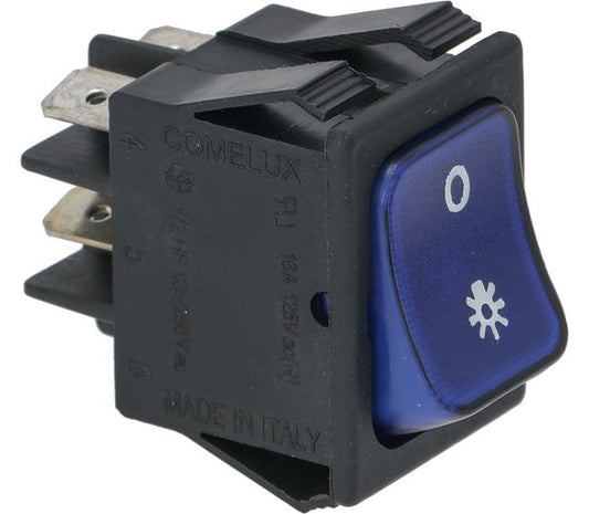 Blue Bipolar Lighting Switch Black Frame (4010I1535/A29) – Genuine Part 3319527
