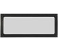Glass for Oven Door 215x90 mm – Genuine Part 5067884