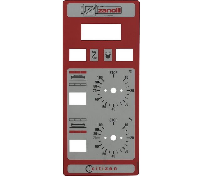Plate Mechanical Grey-Red 315x135 mm – Genuine Part 3399144
