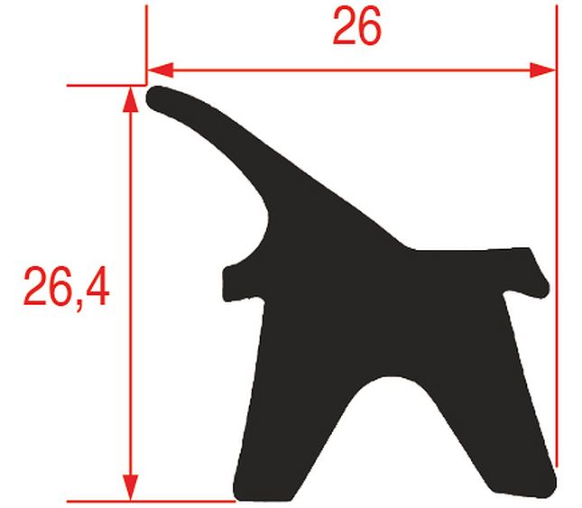 Guarnizione 2402 350 mm l 985 mm – Genuine Part 5126769
