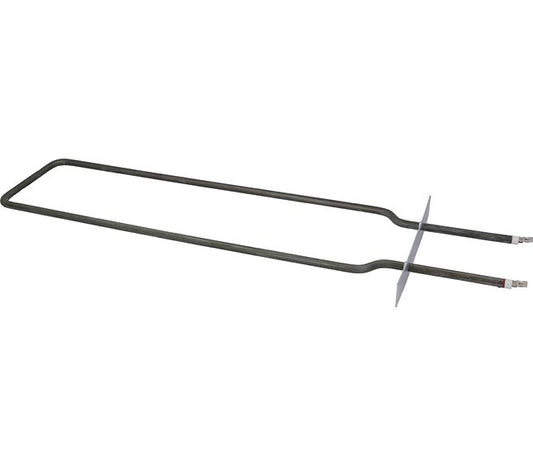 A replacement rectangular electric oven heating element with two metal terminals, shown on a plain white background.