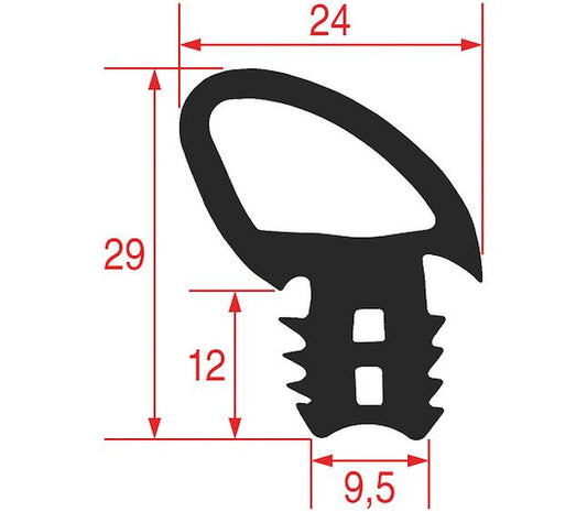Gasket for Oven Door 640x460 mm – Genuine Part 5020135
