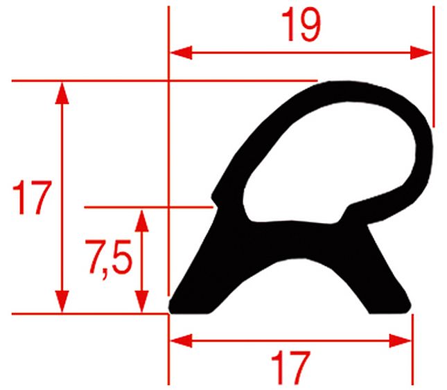Gasket for Oven Door 720x640 mm – Genuine Part 3186043