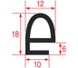 Oven Door Gasket 2550 mm – Genuine Part 3786700
