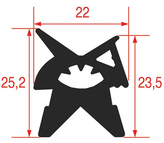 Gasket for Oven Door 460x450 mm – Genuine Part 3186361