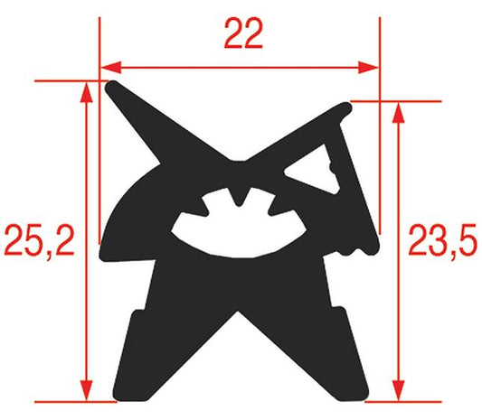 Gasket for Oven Door 700x445 mm – Genuine Part 3186363