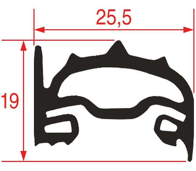 Gasket for Oven Door 530x450 mm – Genuine Part 3186400