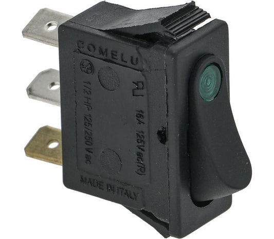 Black Single-Pole Switch 16A 250V – Genuine Part 3319457