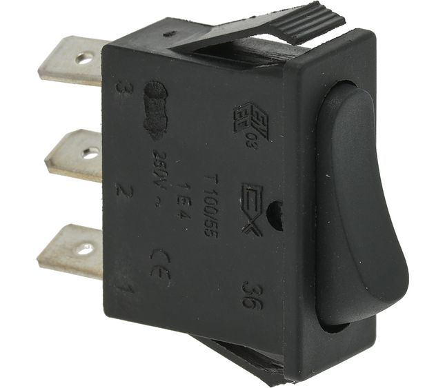 Black Monop.change Over Switch 16A 250V – Genuine Part 3319466