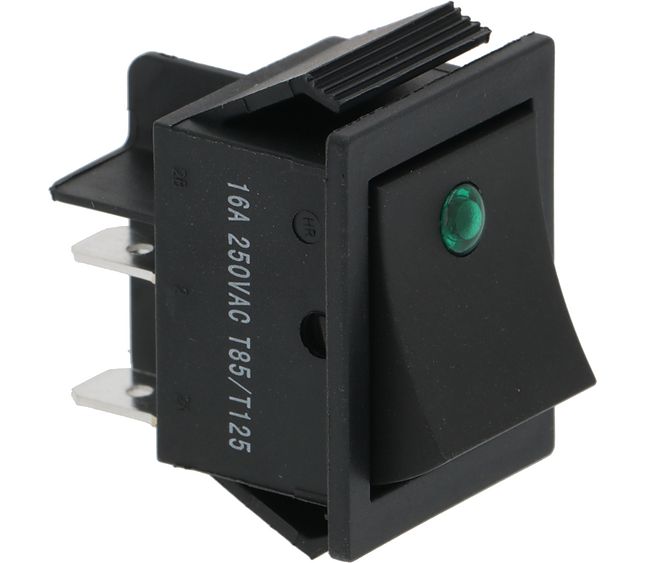 Bipolar Switch Black 16A 250V – Genuine Part 3319295