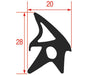 Gasket for Oven Door 2820 mm – Genuine Part 3186398