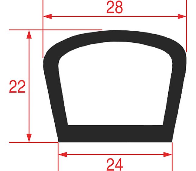 Gasket for Oven Door 645x510 mm – Genuine Part 3786301