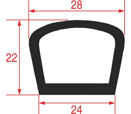 Gasket for Oven Door 645x510 mm – Genuine Part 3786301