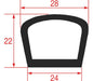 Gasket for Oven Door 645x510 mm – Genuine Part 3786301
